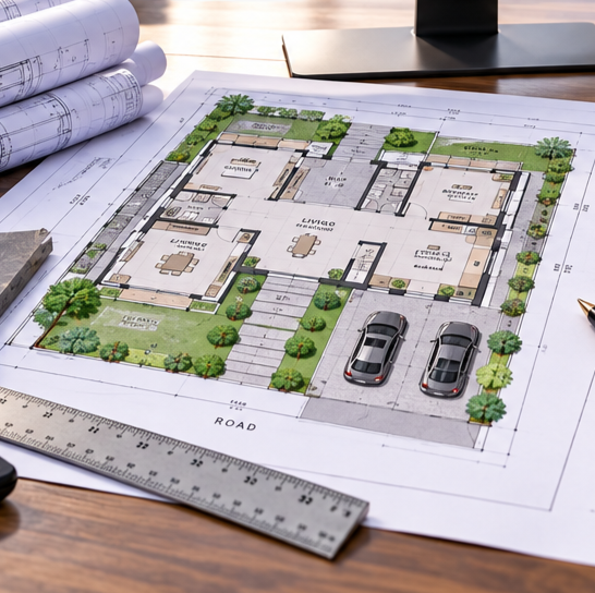 Plot Floor Plans and Architectural Plan